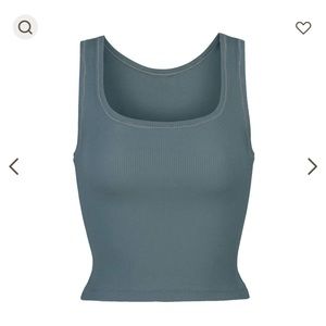 Skims cotton rib tank - kyanite